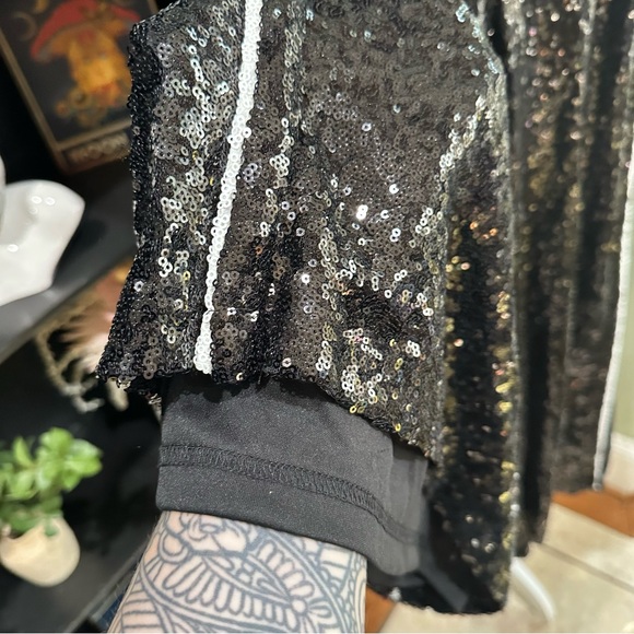 Eloquii Black Sequin Wide-Leg Pants – Size 20 (NWT) - Picture 3 of 8